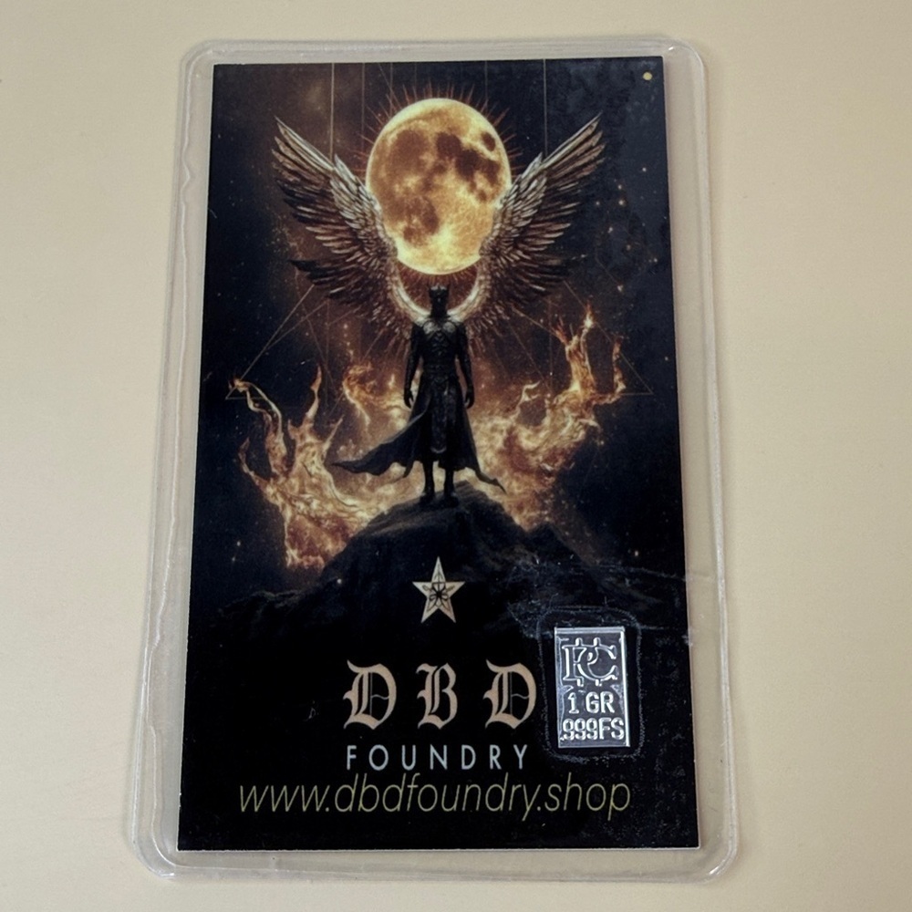 1 Gram Of 999 Fine Silver DBD Foundry Angelic Art Card